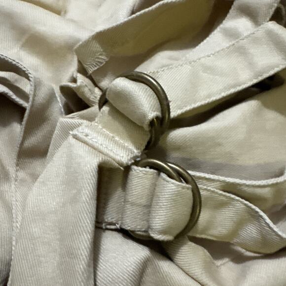 Pottery Barn Tailored Twill Small Sofa Canvas Cream Loose-Adjust SlipCover New  - Picture 9 of 16